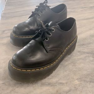 DR. MARTENS 1461 Quad Smooth Leather Womens Platform Shoes